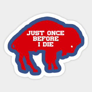 Buffalo hope Sticker